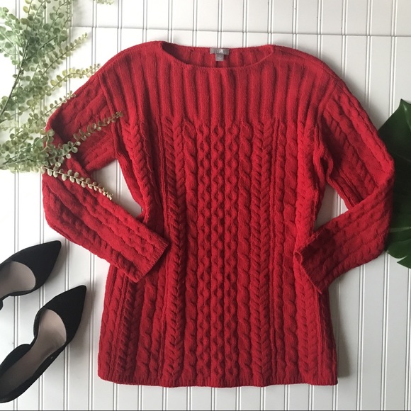 J. Jill Sweaters - J. Jill red sweater super soft long sleeve